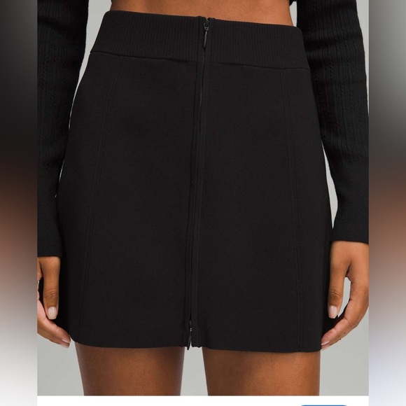 NwOT lululemon ribbed knit mini skirt - Picture 1 of 5